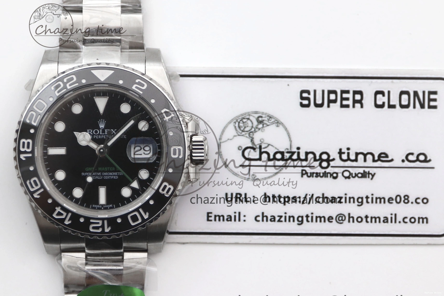 0215 Tailored GMT Master II 116710 LN 904L SS TW+ Best Edition on Oyster Bracelet VR3186 CHS 1980